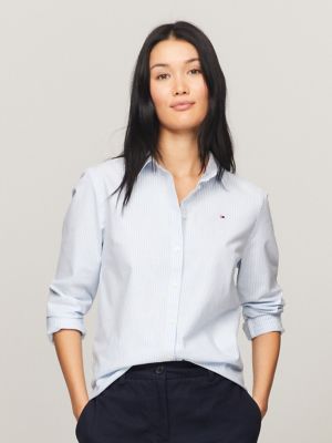 Tommy Hilfiger Button Collared Long Shirts for Women with