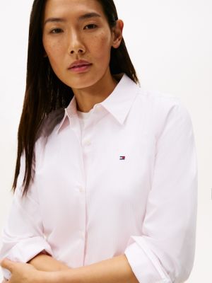 Stripe Stretch Oxford Regular Fit Shirt | Tommy Hilfiger