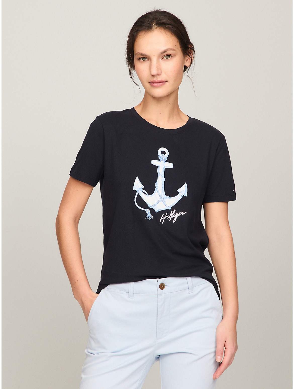 Tommy Hilfiger Women's Bold Anchor Logo T-Shirt