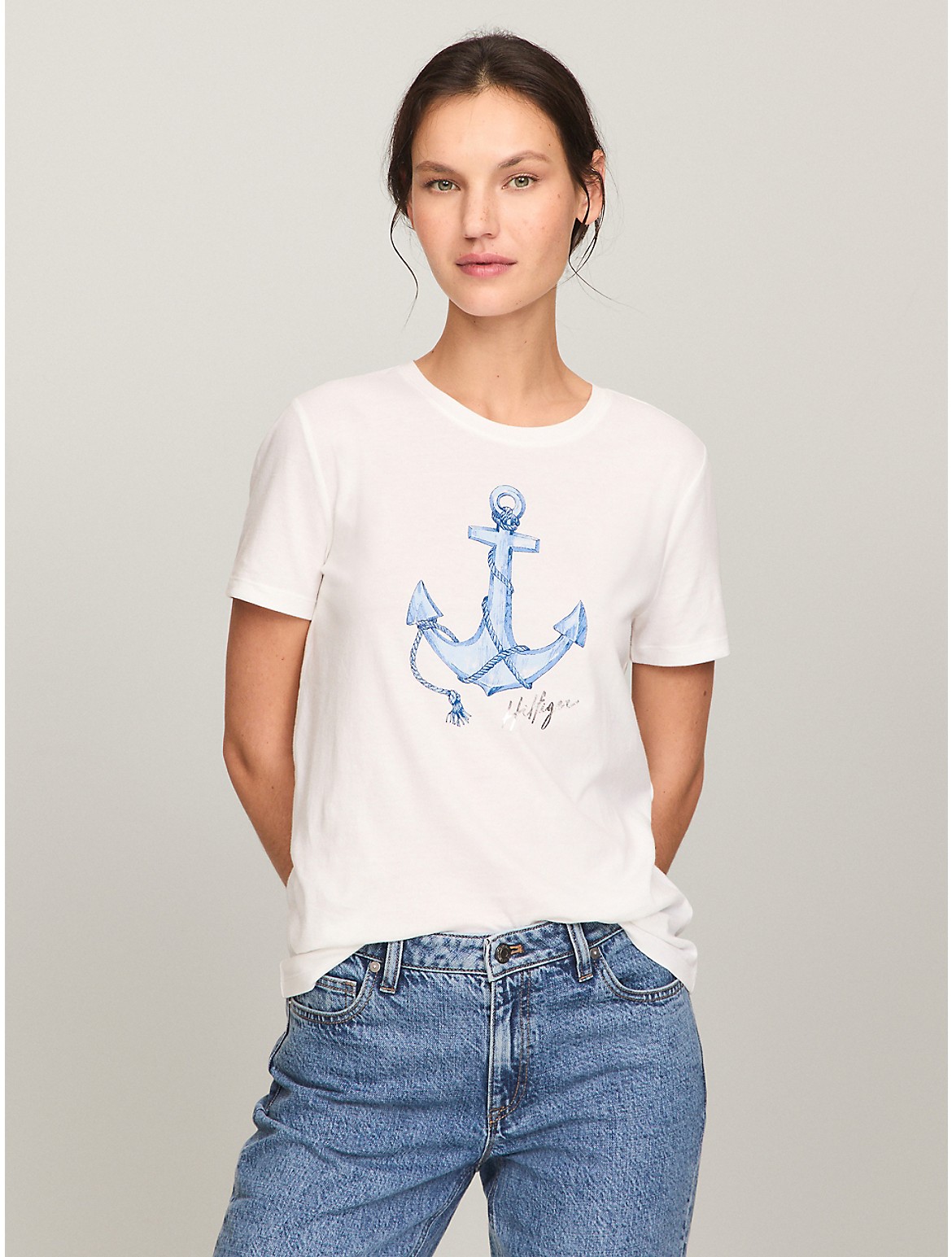 Tommy Hilfiger Women's Bold Anchor Logo T-Shirt