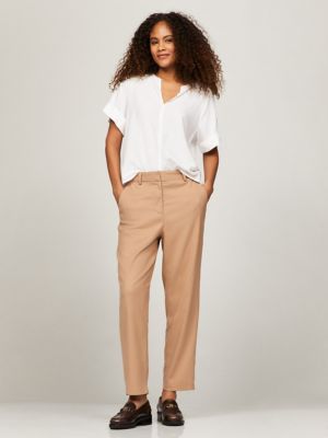 Brand New $59 TOMMY HILFIGER Peach Cotton Casual Pants Trousers