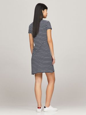 tommy hilfiger slim fit polo dress Kevan Jon Kyoto Bardot Corsage Flare Midi Dress, Red