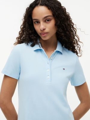 Tommy Hilfiger Women's Classic Fit Stretch Cotton Polo Dress - Blue - XXS