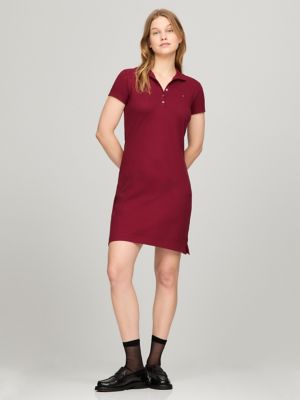 Stretch Cotton Slim Fit Polo Dress Tommy Hilfiger