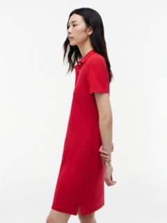 Classic Fit Stretch Cotton Polo Dress — Primary Red 3