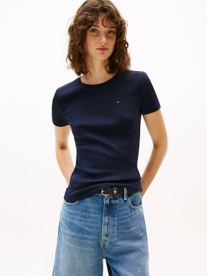 Tommy Hilfiger Women's T-Shirt Navy Blue (RRP £30) – PRIME