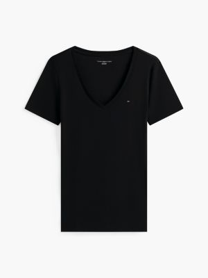 Женские футболки Tommy Hilfiger V-Neck Favorite T-Shirt — фото 5