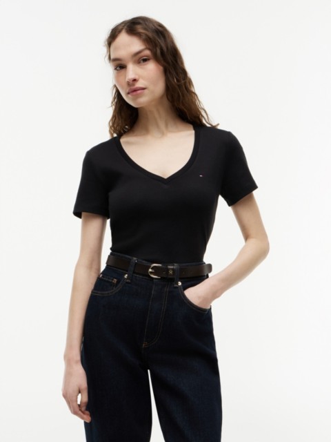 Женские футболки Tommy Hilfiger V-Neck Favorite T-Shirt