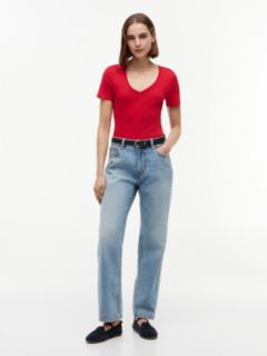 V-Neck Favorite T-Shirt — Primary Red 2