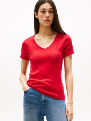 V-Neck Favorite T-Shirt, Primary Red