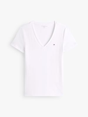 売れ筋商品|||トミーヒルフィガー Tシャツ レディース トップス V NECK TEE 2 PACK  - Basic T-shirt - ecru/dark night navy Essential V-Neck T-Shirt | Tommy Hilfiger USA