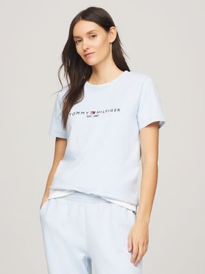 Tommy Hilfiger Womens Big Logo T-Shirt (XX-Large, Soft Yellow) at   Women's Clothing store
