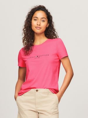 Camiseta Feminina Tommy Hilfiger - THWW0WW32900 Rosa
