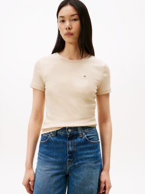 Crewneck Favorite T-Shirt, Beige Heather