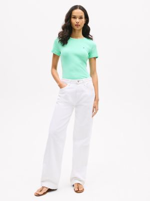 Crewneck Favorite T-Shirt, Miami Aqua