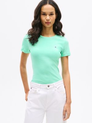 Crewneck Favorite T-Shirt, Miami Aqua