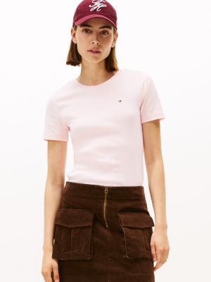 Crewneck Favorite T-Shirt, Icy Pink