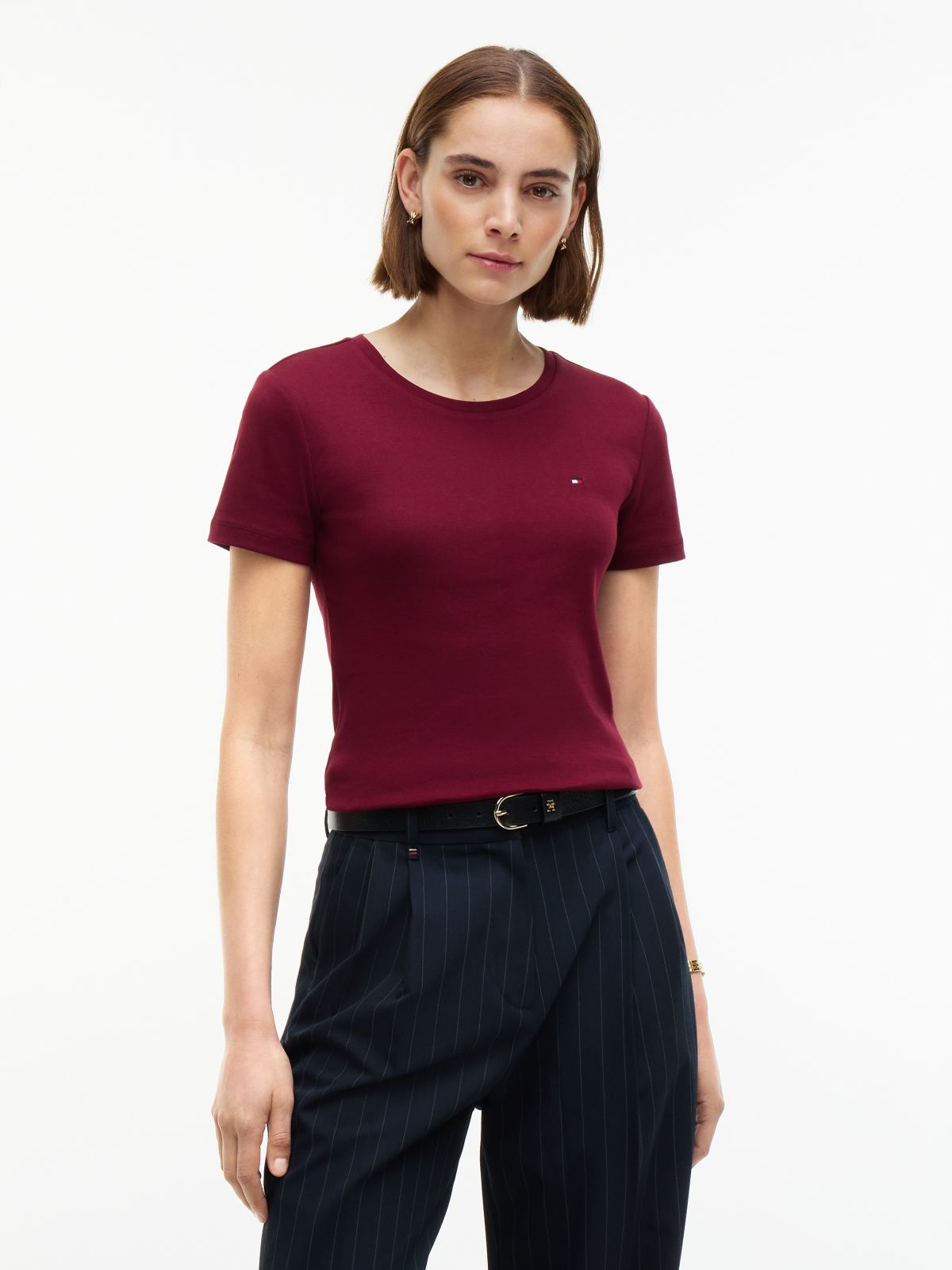 Crewneck Favorite T-Shirt — Burgundy