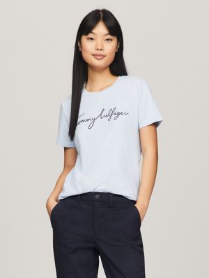 Tommy Hilfiger Women's Logo Long-Sleeve Polo Shirt