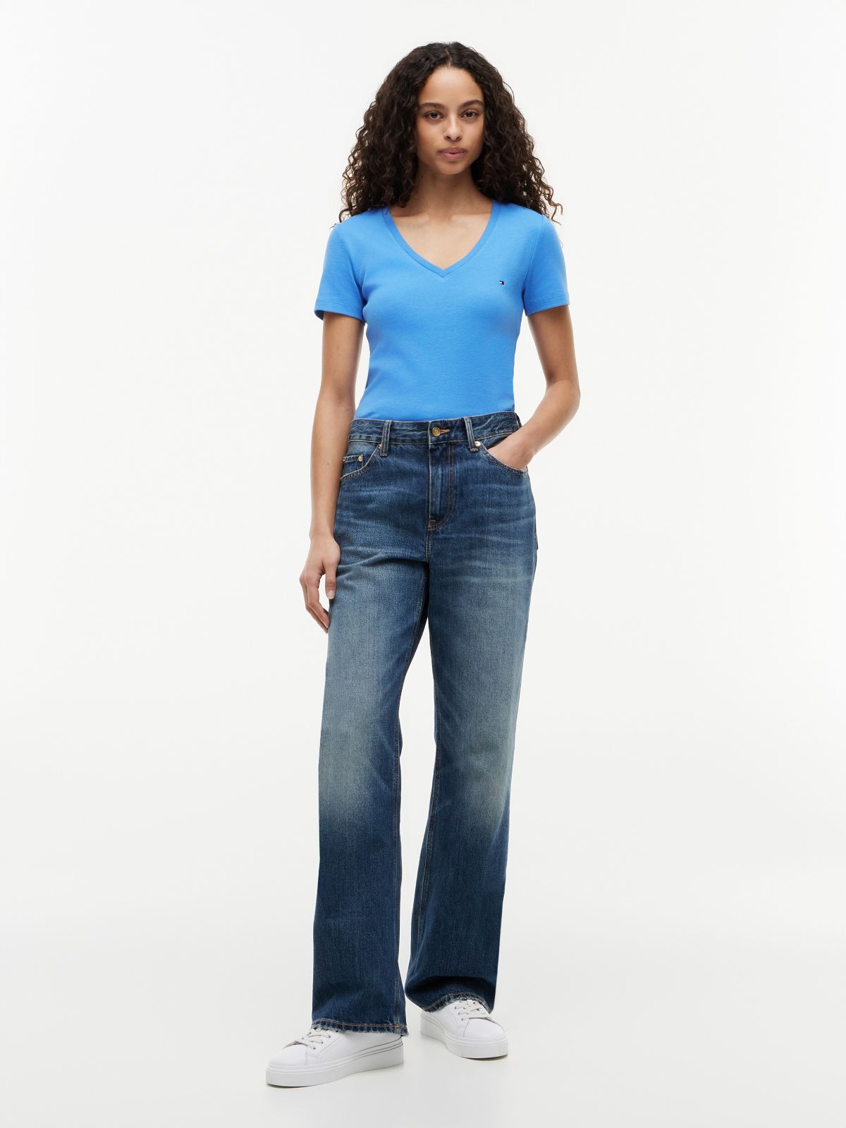 V-Neck Favorite T-Shirt — Siren Blue
