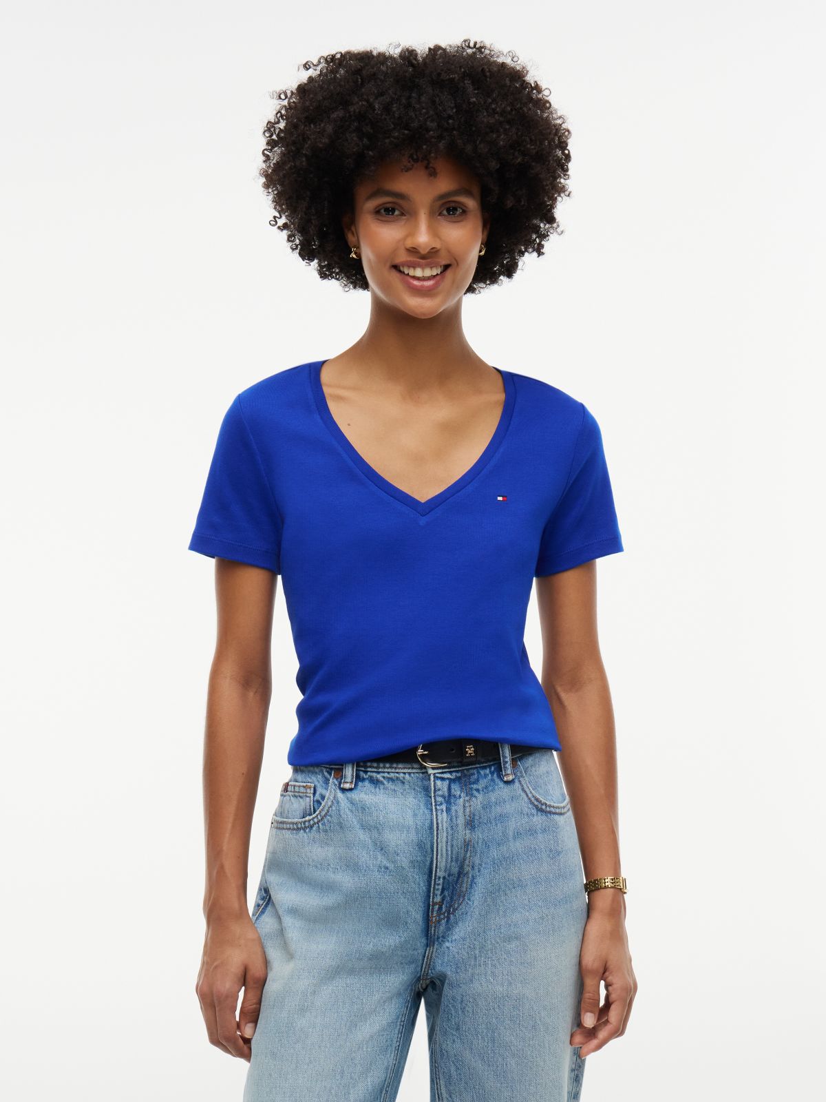 V-Neck Favorite T-Shirt — Cobalt