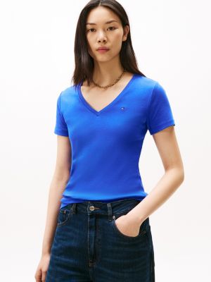 V-Neck Favorite T-Shirt, Dazzling Blue
