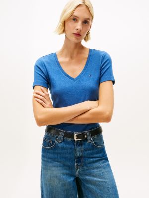 V-Neck Favorite T-Shirt, Fossil Blue Heather