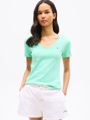 V-Neck Favorite T-Shirt, Miami Aqua
