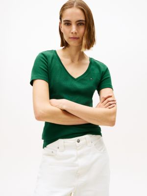 V-Neck Favorite T-Shirt, Ornamental Green