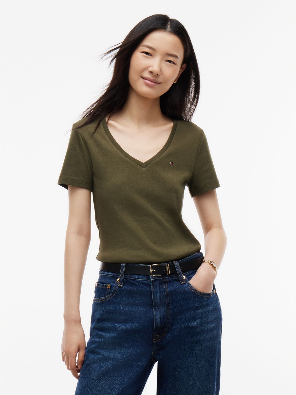 V-Neck Favorite T-Shirt — Platinum Olive