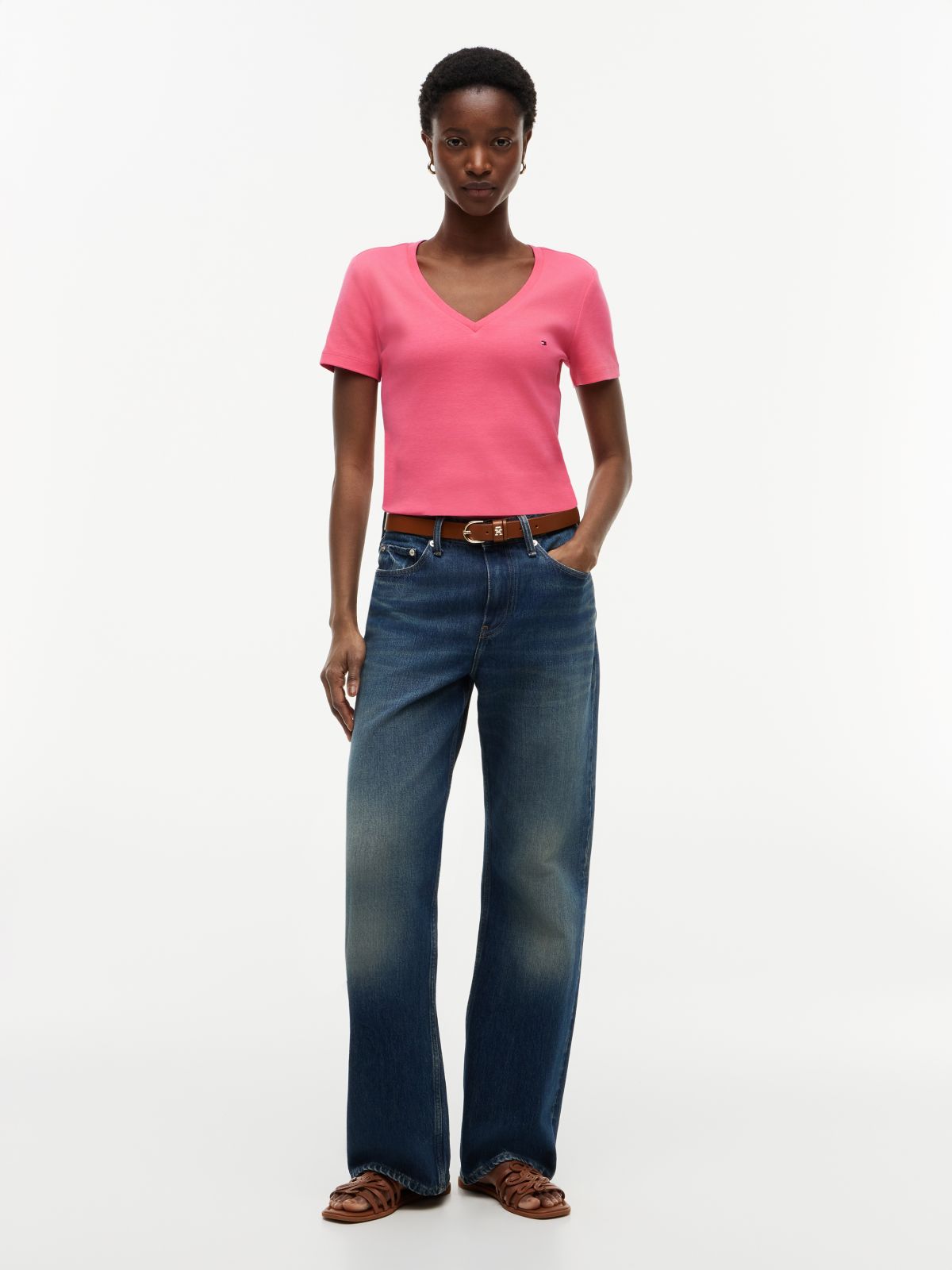V-Neck Favorite T-Shirt — Garden Rose