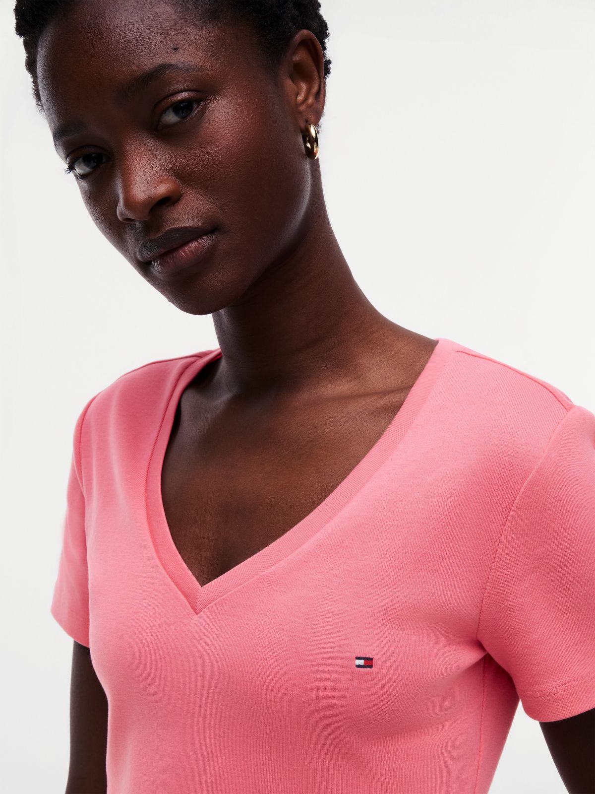 V-Neck Favorite T-Shirt — Garden Rose