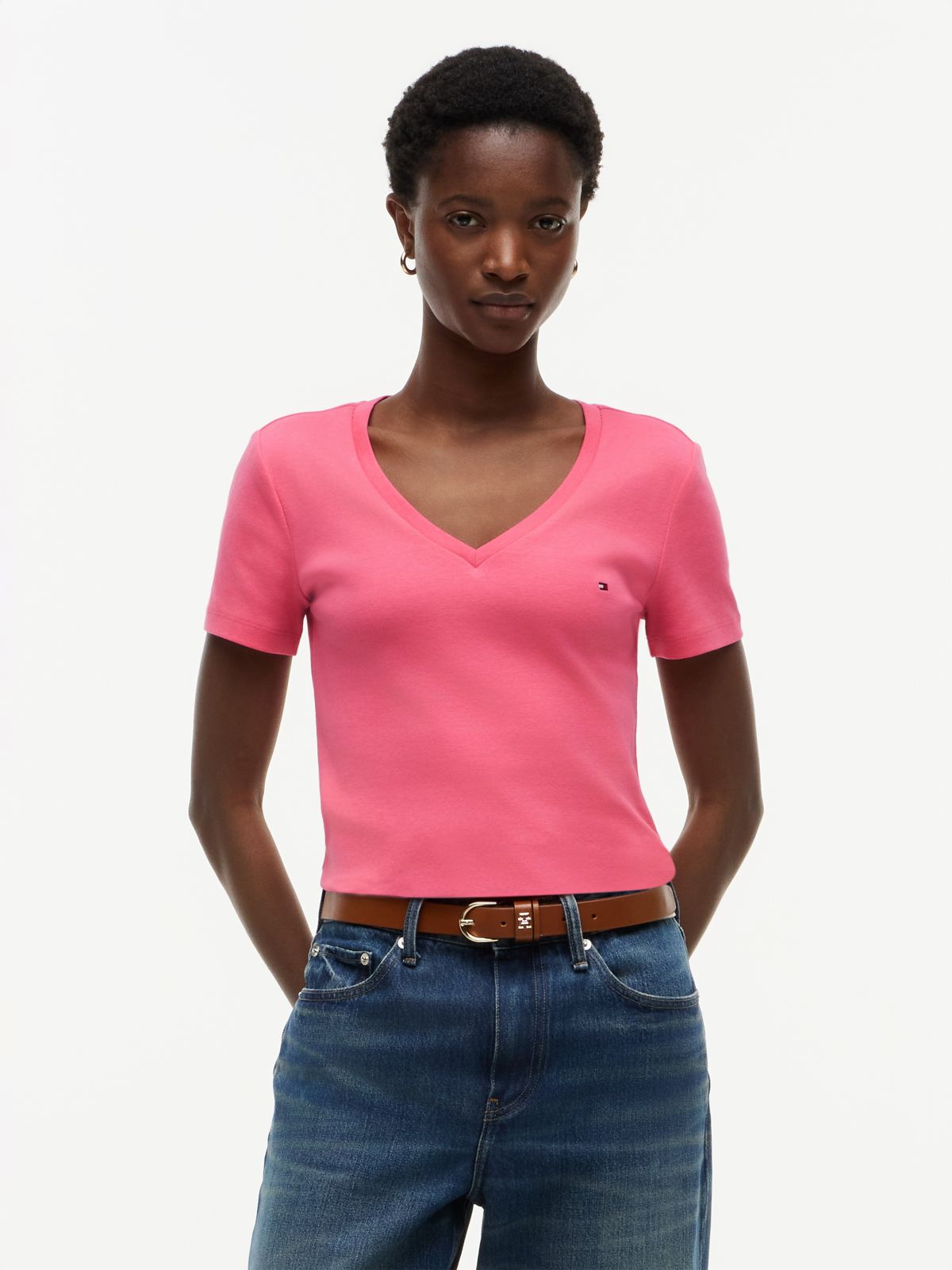 V-Neck Favorite T-Shirt — Garden Rose
