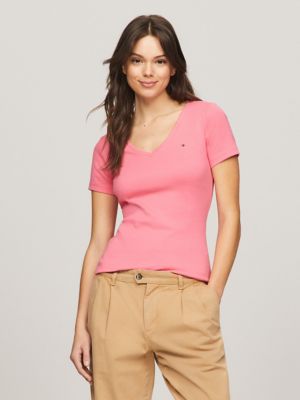 V-Neck Favorite T-Shirt, Glamour Pink