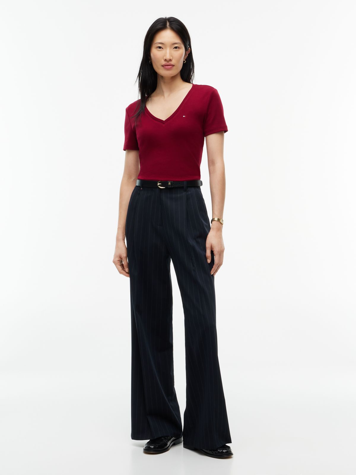 V-Neck Favorite T-Shirt — Plum Glaze