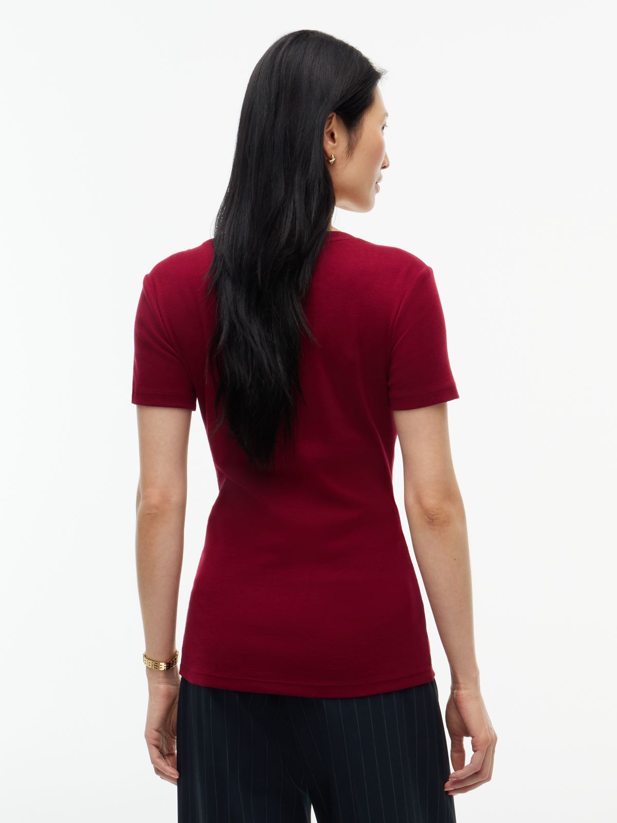 V-Neck Favorite T-Shirt — Plum Glaze