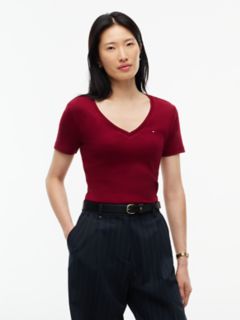 V-Neck Favorite T-Shirt — Plum Glaze 1