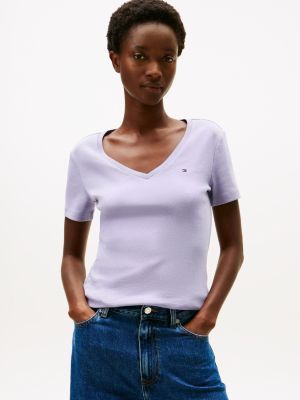 V-Neck Favorite T-Shirt, Platinum Iris