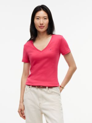 V-Neck Favorite T-Shirt, Vintage Cerise