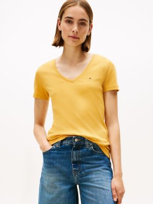 V-Neck Favorite T-Shirt, City Yellow
