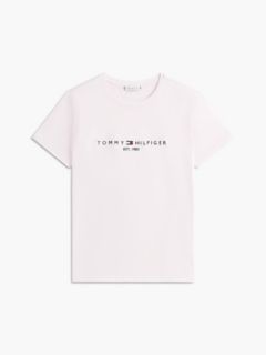 Embroidered Tommy Logo T-Shirt — Light Pink 5