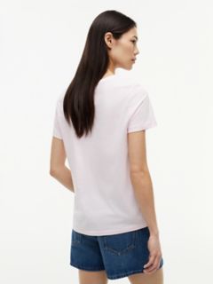 Embroidered Tommy Logo T-Shirt — Light Pink 4