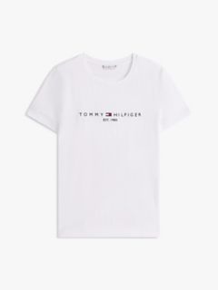 Embroidered Tommy Logo T-Shirt — White 5