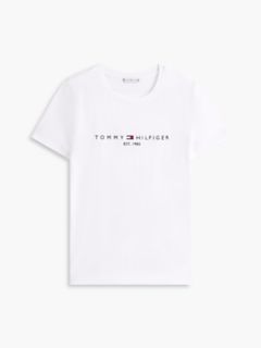 Embroidered Tommy Logo T-Shirt — White 6