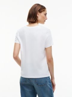 Embroidered Tommy Logo T-Shirt — White 4