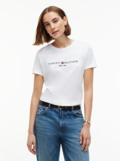 Embroidered Tommy Logo T-Shirt — White 1