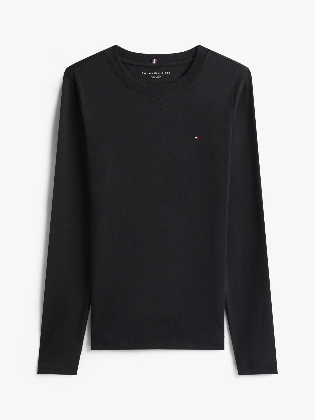 Long-Sleeve Crewneck Favorite T-Shirt — Black