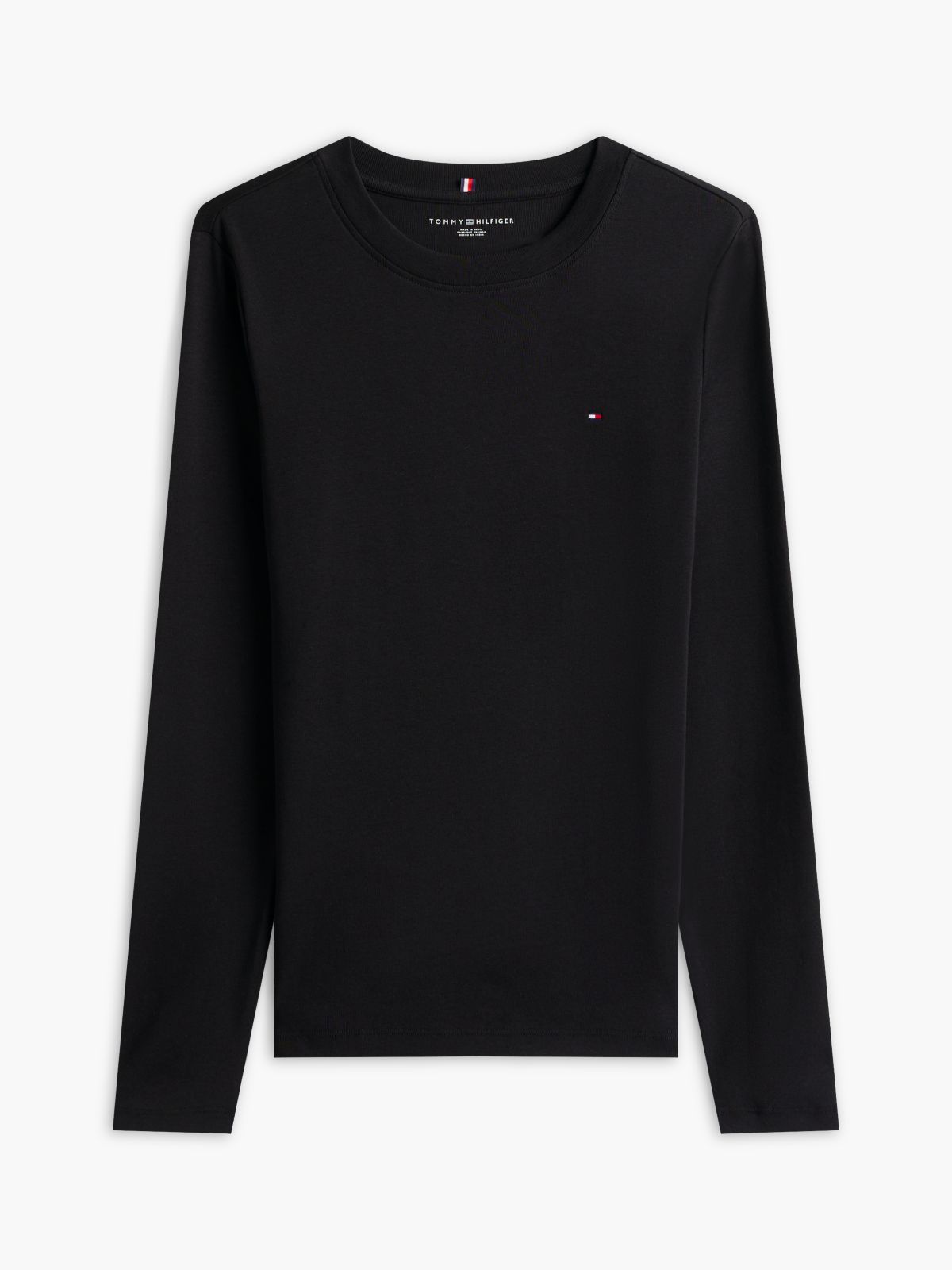 Long-Sleeve Crewneck Favorite T-Shirt — Black