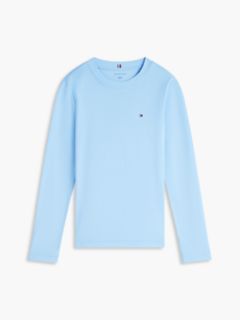 Long-Sleeve Crewneck Favorite T-Shirt — Light Blue 5