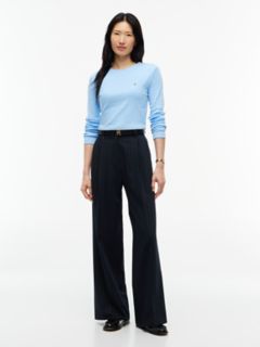 Long-Sleeve Crewneck Favorite T-Shirt — Light Blue 2